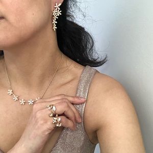 Flower jewelry set 2 each $60